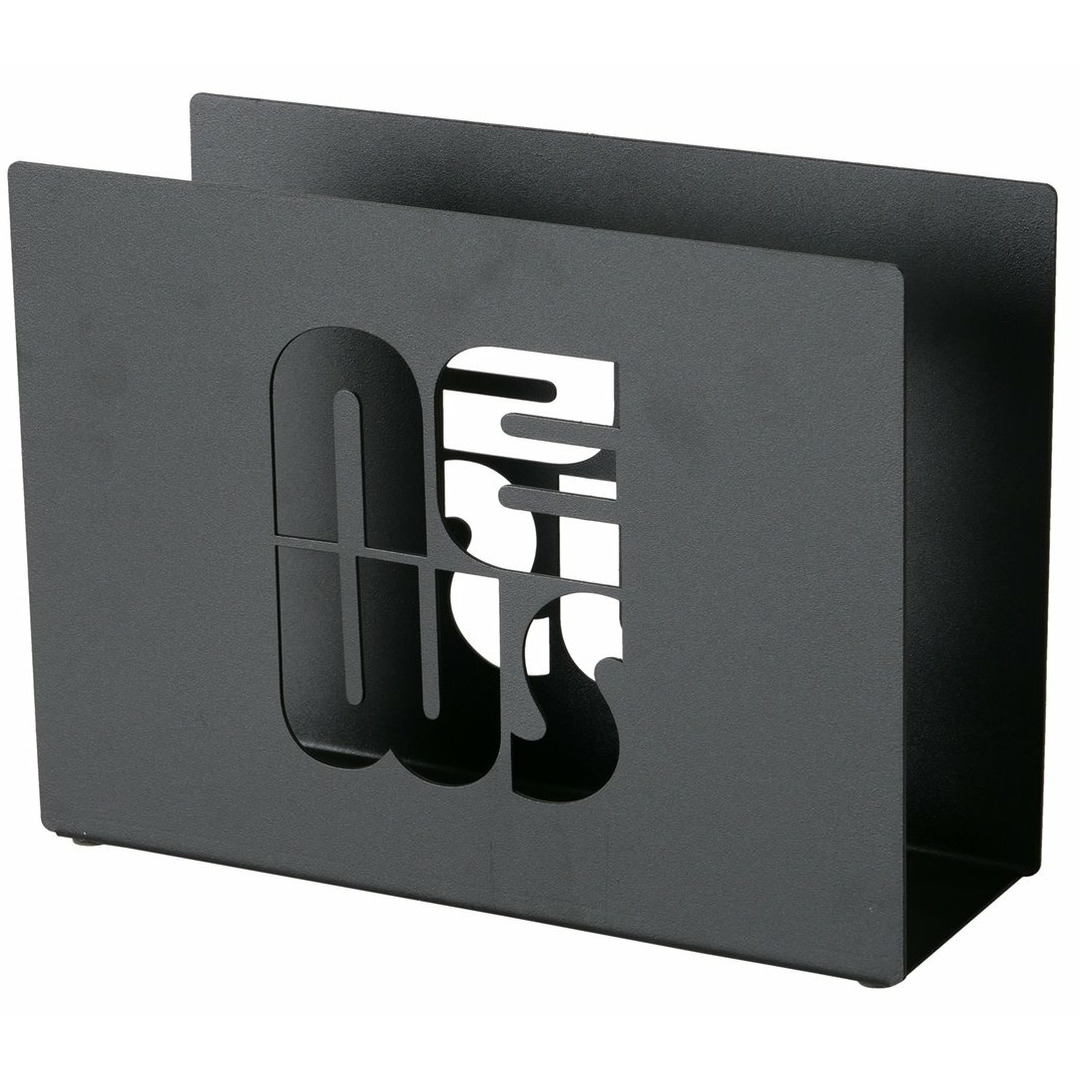 Lectuurbak voor tijdschriften/kranten/boek - zwart - metaal - 30 x 10 x 20 cm Top Merken Winkel
